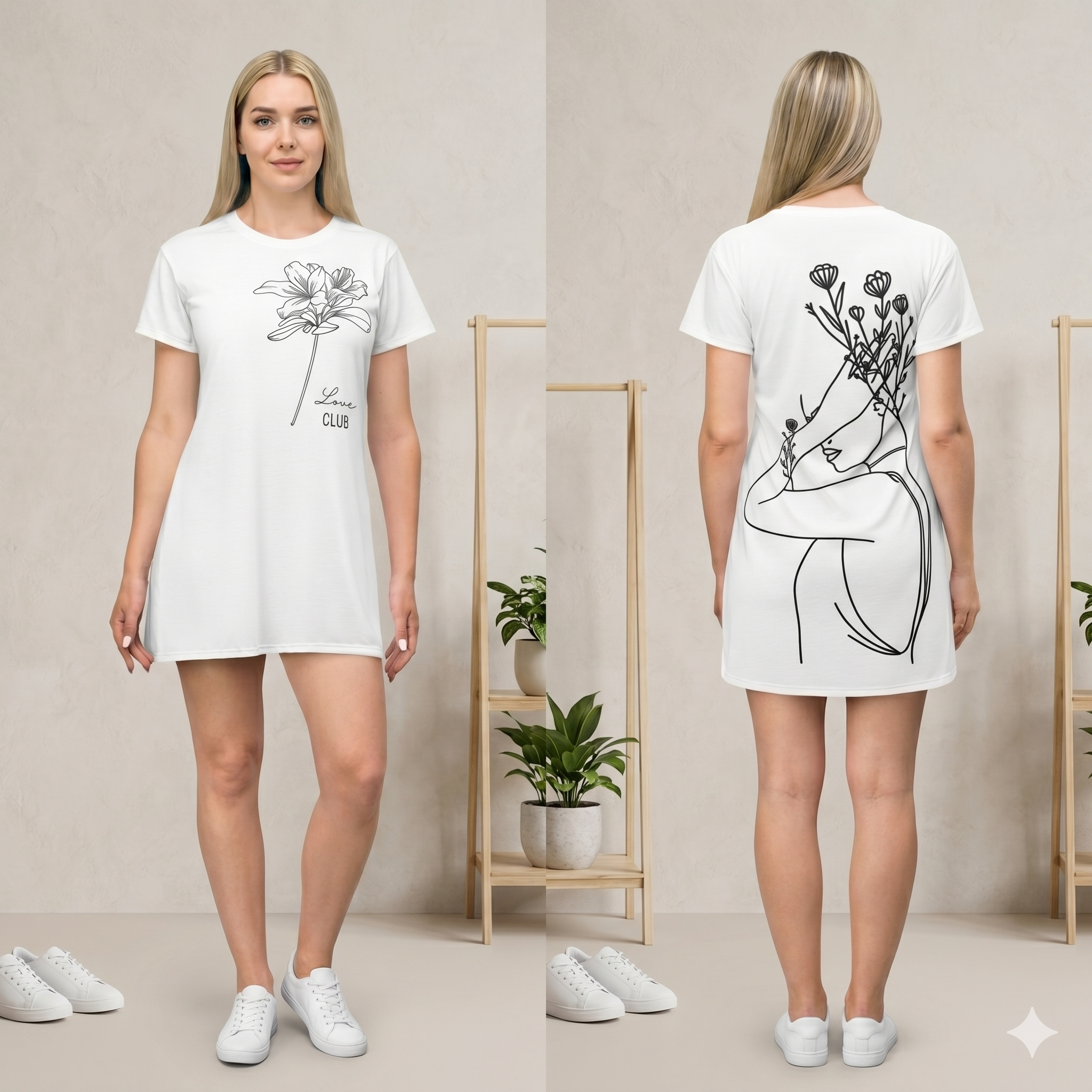 T-Shirt Dress (AOP)