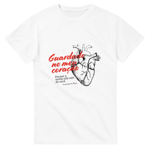 Camiseta unissex de gola redonda de alta densidade Branca - Væluri