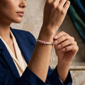 Pulseira Elegance Quartzo Rosa