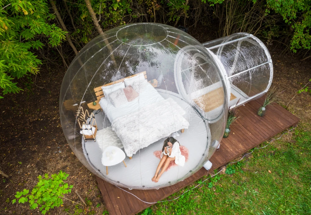 star gazing bubble tent